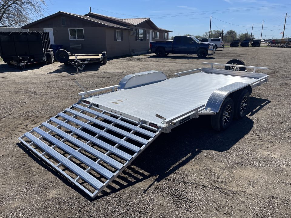 New 2026 Silverwing 7x16 5k Tandem Axle Aluminum Utility Trailer
