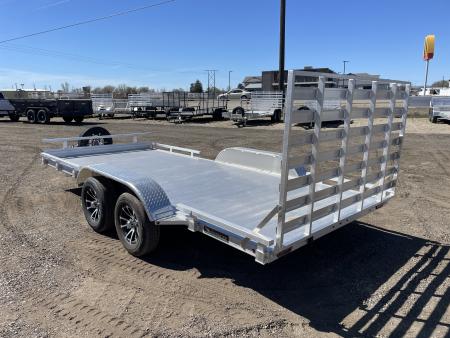 New 2026 Silverwing 7x16 5k Tandem Axle Aluminum Utility Trailer