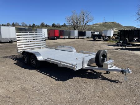 New 2026 Silverwing 7x16 5k Tandem Axle Aluminum Utility Trailer