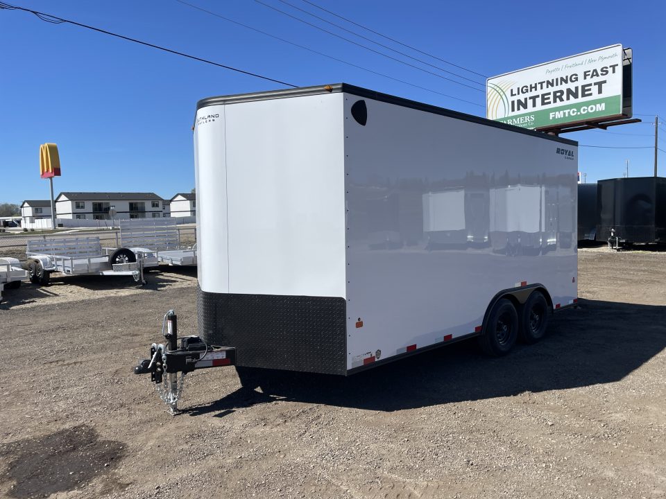 New 2026 Southland Royal 8x16+2 V-Nose 10k Cargo Trailer with Rear Ramp Door