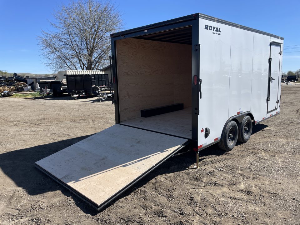 New 2026 Southland Royal 8x16+2 V-Nose 10k Cargo Trailer with Rear Ramp Door