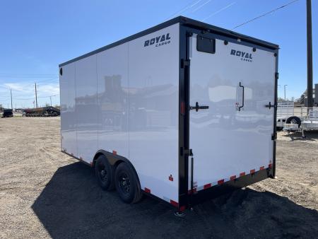 New 2026 Southland Royal 8x16+2 V-Nose 10k Cargo Trailer with Rear Ramp Door