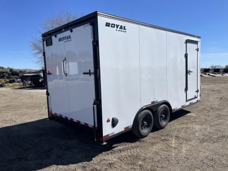 New 2026 Southland Royal 8x16+2 V-Nose 10k Cargo Trailer with Rear Ramp Door