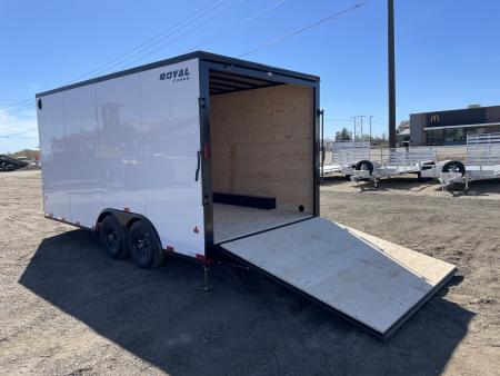 New 2026 Southland Royal 8x16+2 V-Nose 10k Cargo Trailer with Rear Ramp Door