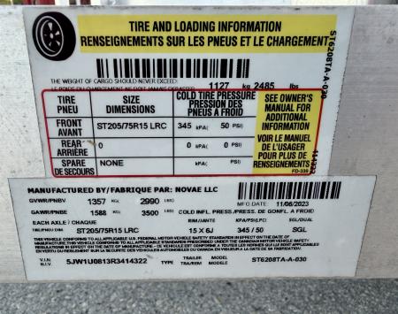 Used 2024 Sure-Trac 5x8 Aluminum 3K Utility Trailer