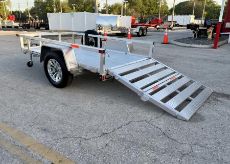 Used 2024 Sure-Trac 5x8 Aluminum 3K Utility Trailer