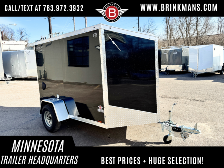 New 2026 Lightning 5X8 Cargo / Enclosed Trailer - REAR RAMP DOOR!