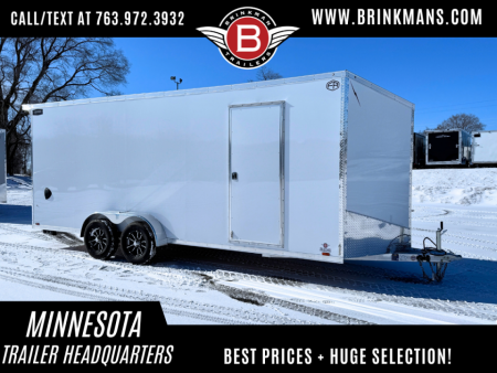 New Lightning 7x20 Aluminum Enclosed Cargo Trailer with Ramp Door!