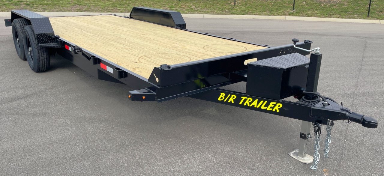 New B/R Trailers 20'x 82" Car Hauler Trailer: 10K GVWR, Ramps, 8K Payload