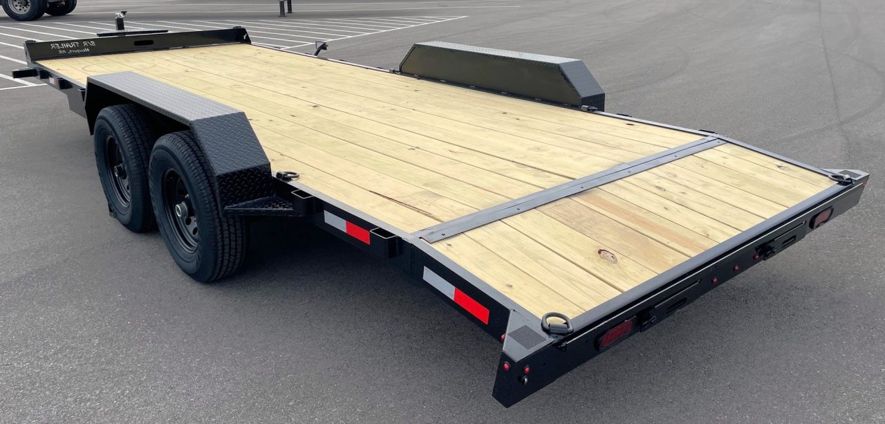 New B/R Trailers 20'x 82" Car Hauler Trailer: 10K GVWR, Ramps, 8K Payload