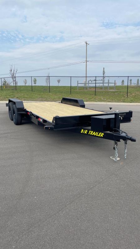 New B/R Trailers 20'x 82" Car Hauler Trailer: 10K GVWR, Ramps, 8K Payload
