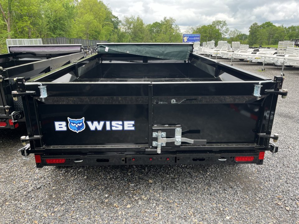 New 2026 BWise 6x12 - 10K Dump Trailer w/ Ramps & Tarp Kit - BLACK