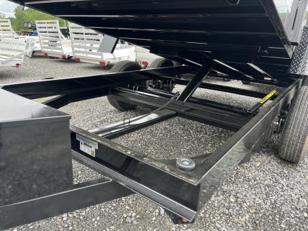 New 2026 BWise 6x12 - 10K Dump Trailer w/ Ramps & Tarp Kit - BLACK