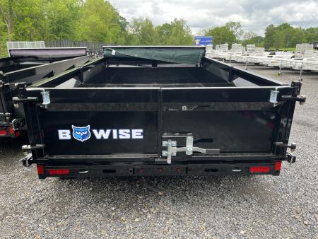 New 2026 BWise 6x12 - 10K Dump Trailer w/ Ramps & Tarp Kit - BLACK