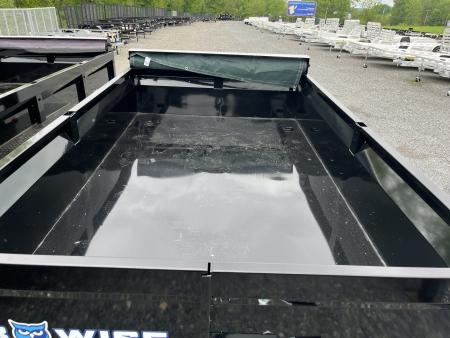 New 2026 BWise 6x12 - 10K Dump Trailer w/ Ramps & Tarp Kit - BLACK