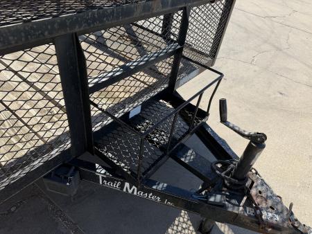 Used #146177 USED 2007 TRAIL MASTER 18 X 83 TANDEM AXLE 7K LANDSCAPE TRAILER