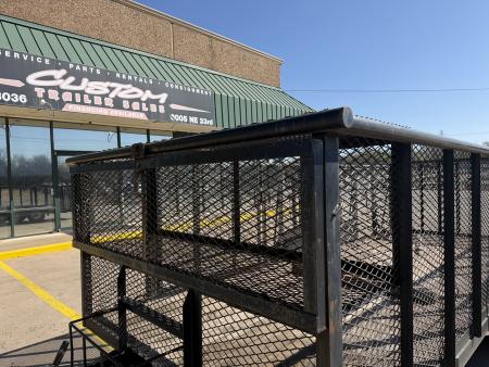 Used #146177 USED 2007 TRAIL MASTER 18 X 83 TANDEM AXLE 7K LANDSCAPE TRAILER