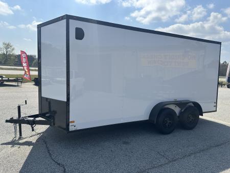 New 2026 7X16 TANDEM AXLE ENCLOSED TRAILER WITH BLACKOUT PACKAGE