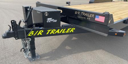 New B/R Trailers 82" x 20' Equipment Trailer: 14,000 GVWR, Winch Plate, Tool Box