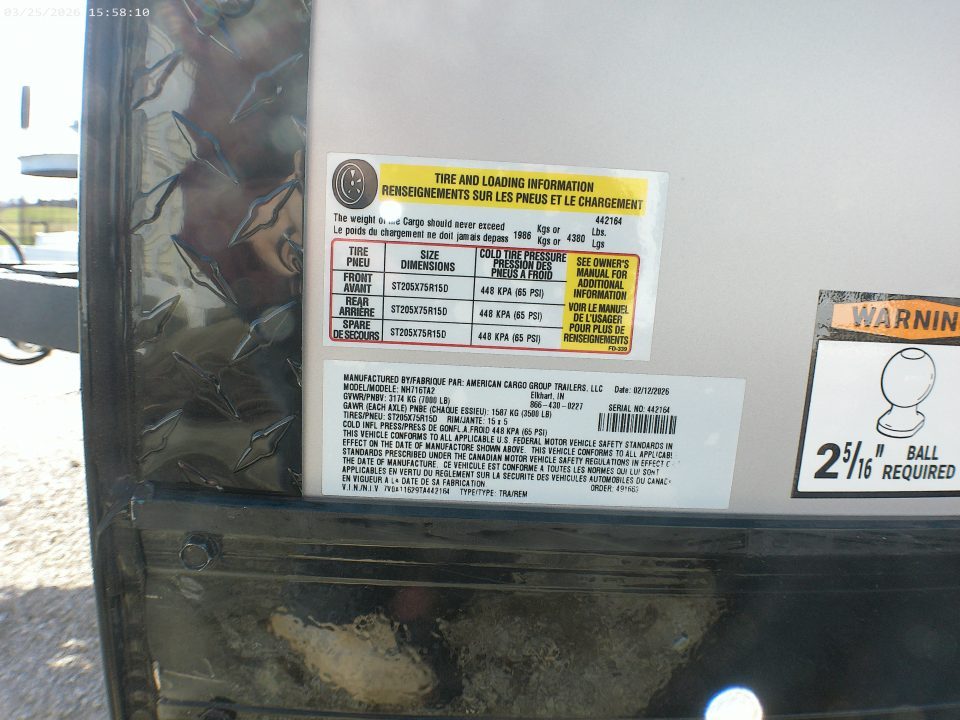 New 2026 American Hauler Night Hawk Premium 7x16 Cargo / Enclosed Trailer