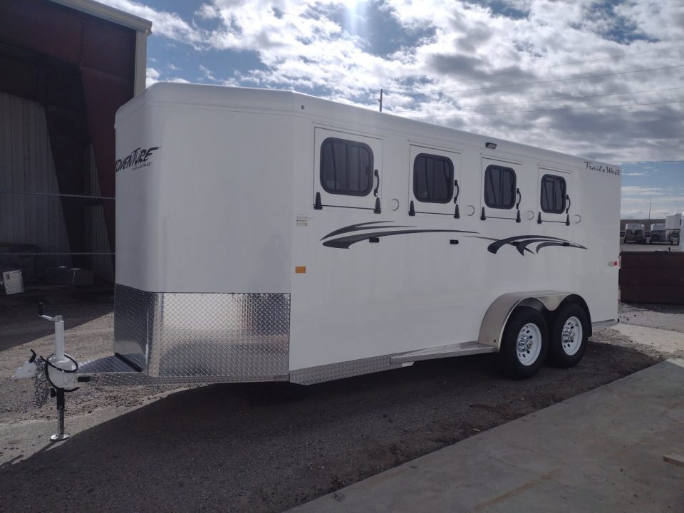 New 2026 Trails West Adventure 4 Horse Trailer