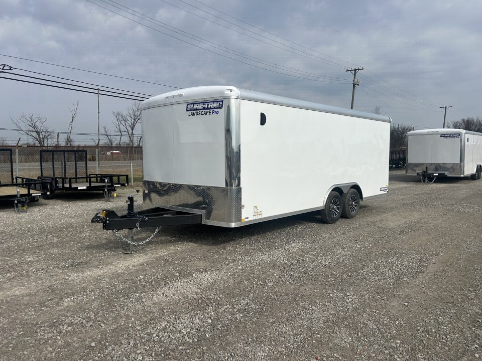 New 2026 Sure-Trac 8.5 x 20 Landscape Pro Enclosed Round Top Cargo Trailer 10K
