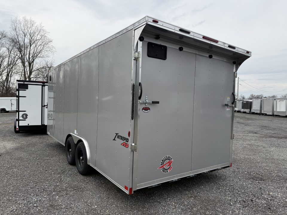 New 2026 Homesteader 8 x 20' UTV Trailer - 84" Interior - 9950# GVWR - Rear Spoiler Car / Racing Trailer