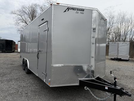 New 2026 Homesteader 8 x 20' UTV Trailer - 84" Interior - 9950# GVWR - Rear Spoiler Car / Racing Trailer