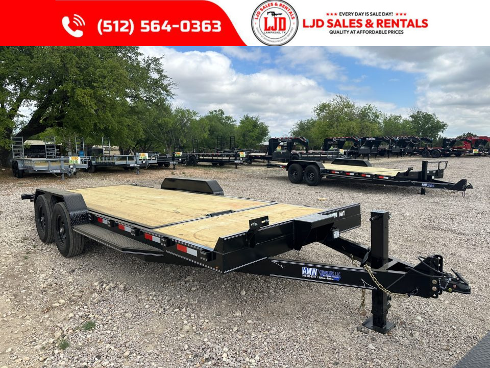 New 2026 AMW - Tilt / Equipment Trailer 83" X 22' - Heavy Duty - 16K GVWR