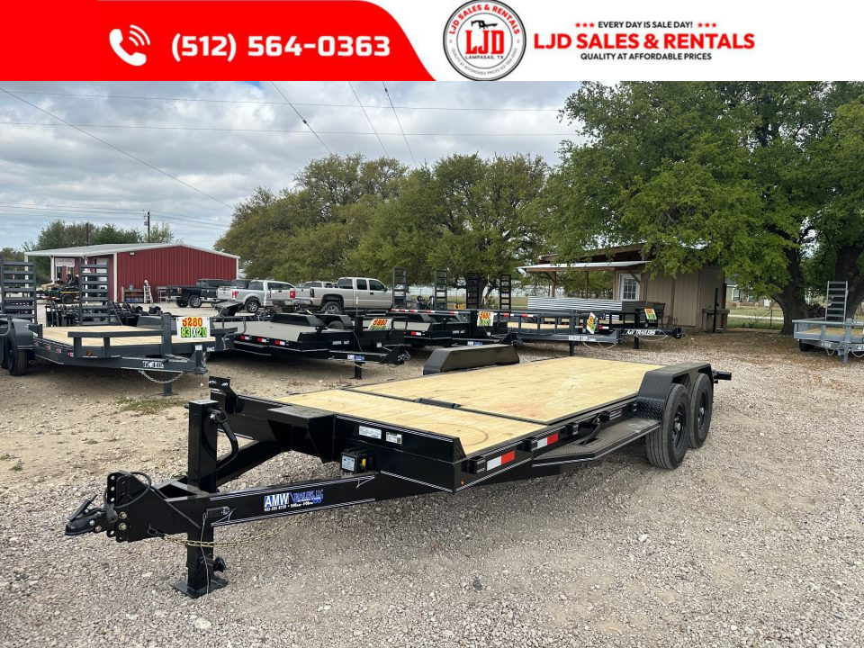 New 2026 AMW - Tilt / Equipment Trailer 83" X 22' - Heavy Duty - 16K GVWR