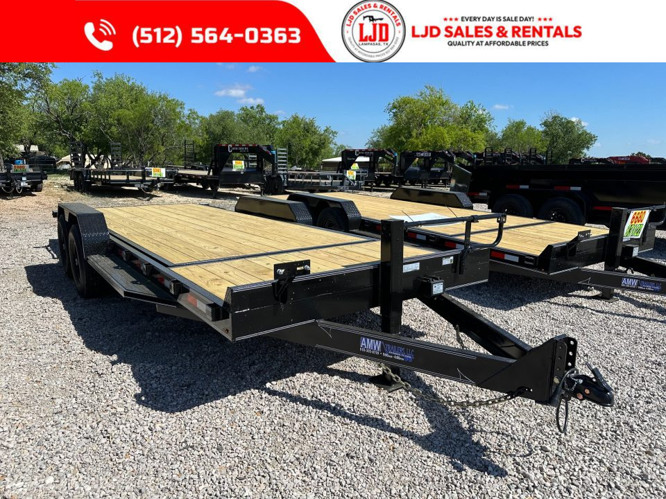 New 2026 AMW - Tilt / Equipment Trailer 22' - Heavy Duty - 14K GVWR