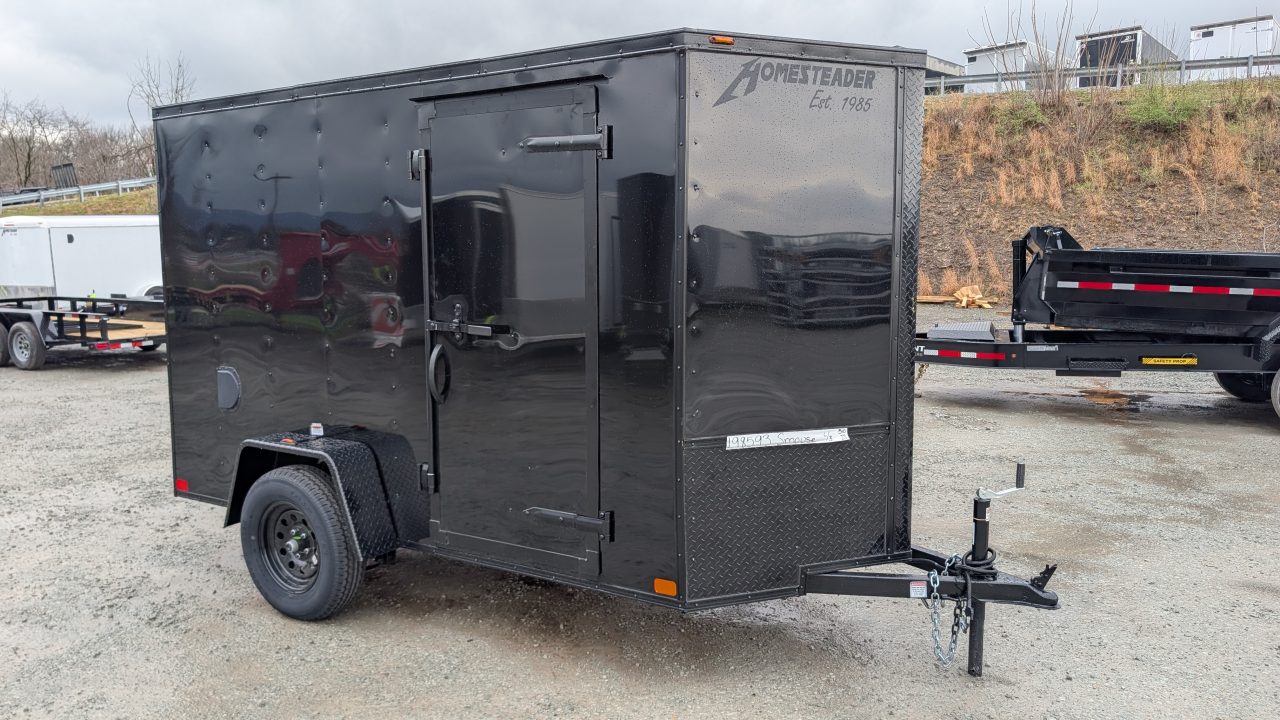 New 2026 Homesteader 5x10 Intrepid V-Nose Cargo Trailer w/ Ramp