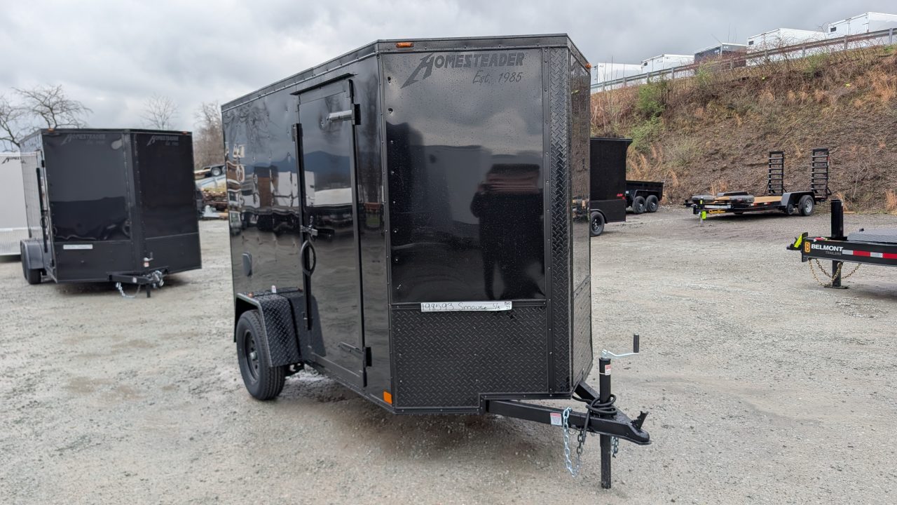 New 2026 Homesteader 5x10 Intrepid V-Nose Cargo Trailer w/ Ramp