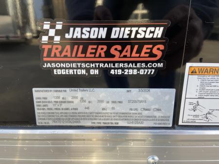 New 2026 United Trailers UJ-612SA30 Cargo / Enclosed Trailer