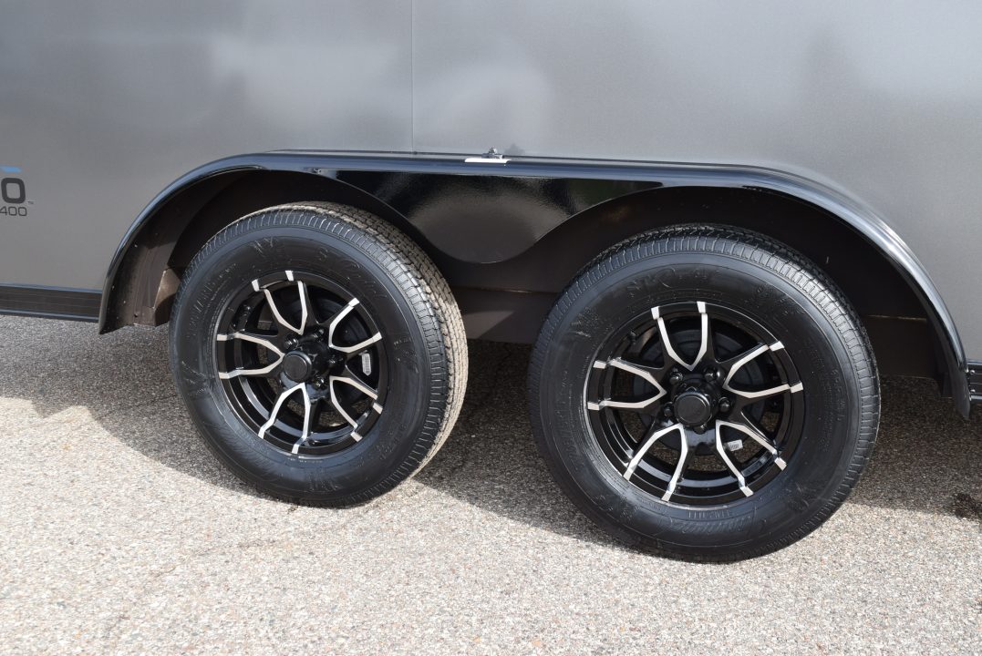 New ATC 7.5x16 STO 400 ALUMINUM CARGO TRAILER w/ BLACK TRIM PACKAGE