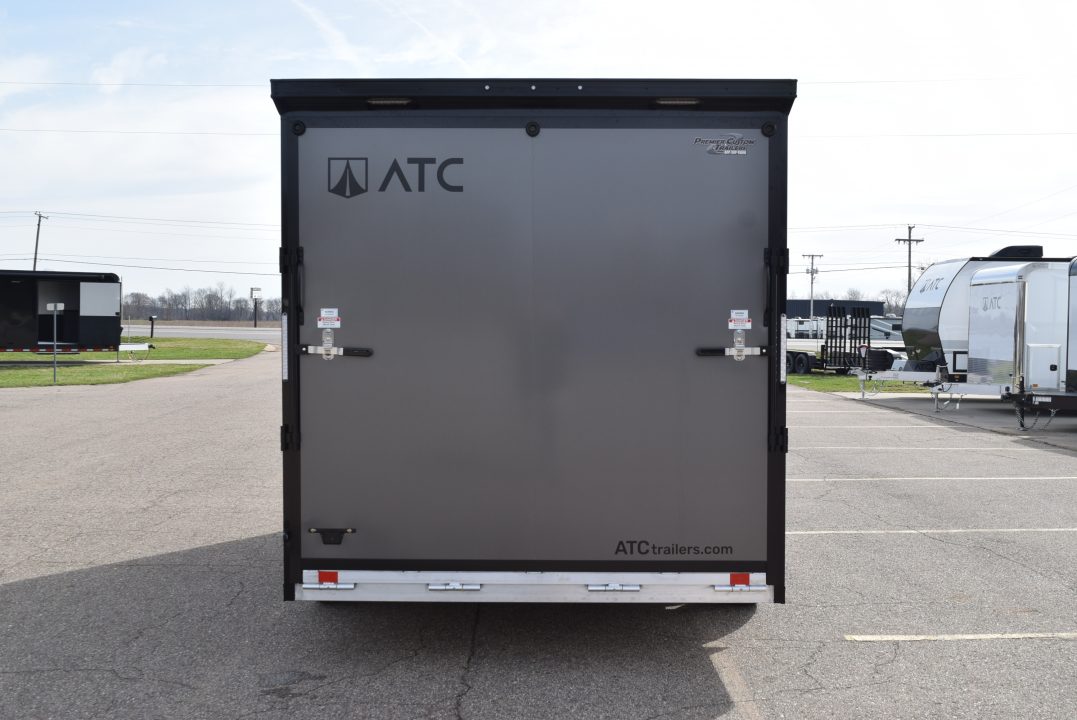New ATC 7.5x16 STO 400 ALUMINUM CARGO TRAILER w/ BLACK TRIM PACKAGE