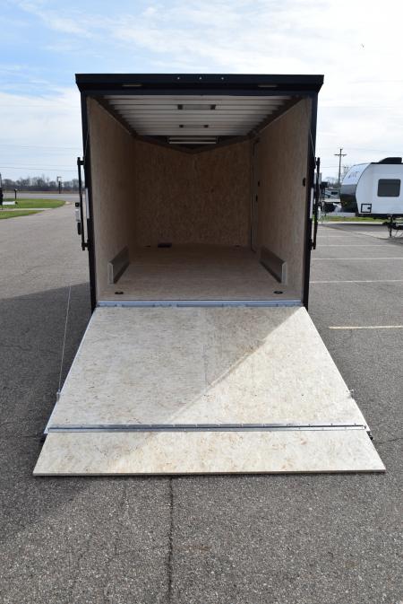 New ATC 7.5x16 STO 400 ALUMINUM CARGO TRAILER w/ BLACK TRIM PACKAGE