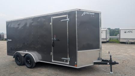 New 2026 Homesteader 7x16 Intrepid V-Nose Cargo Trailer w/ Ramp Door