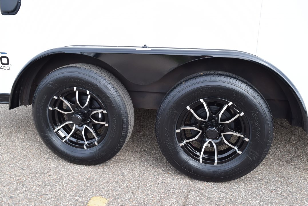 New ATC 7.5x14 STO 400 ALUMINUM CARGO TRAILER w/ BLACK TRIM PACKAGE