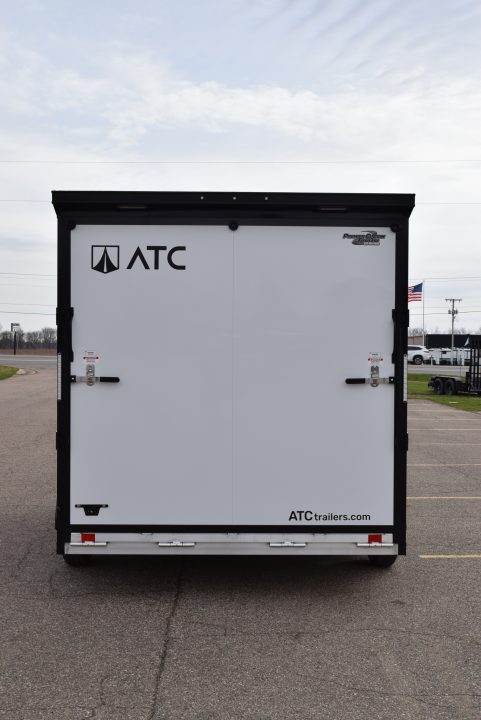 New ATC 7.5x14 STO 400 ALUMINUM CARGO TRAILER w/ BLACK TRIM PACKAGE