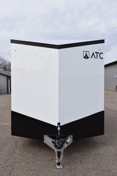 New ATC 7.5x14 STO 400 ALUMINUM CARGO TRAILER w/ BLACK TRIM PACKAGE