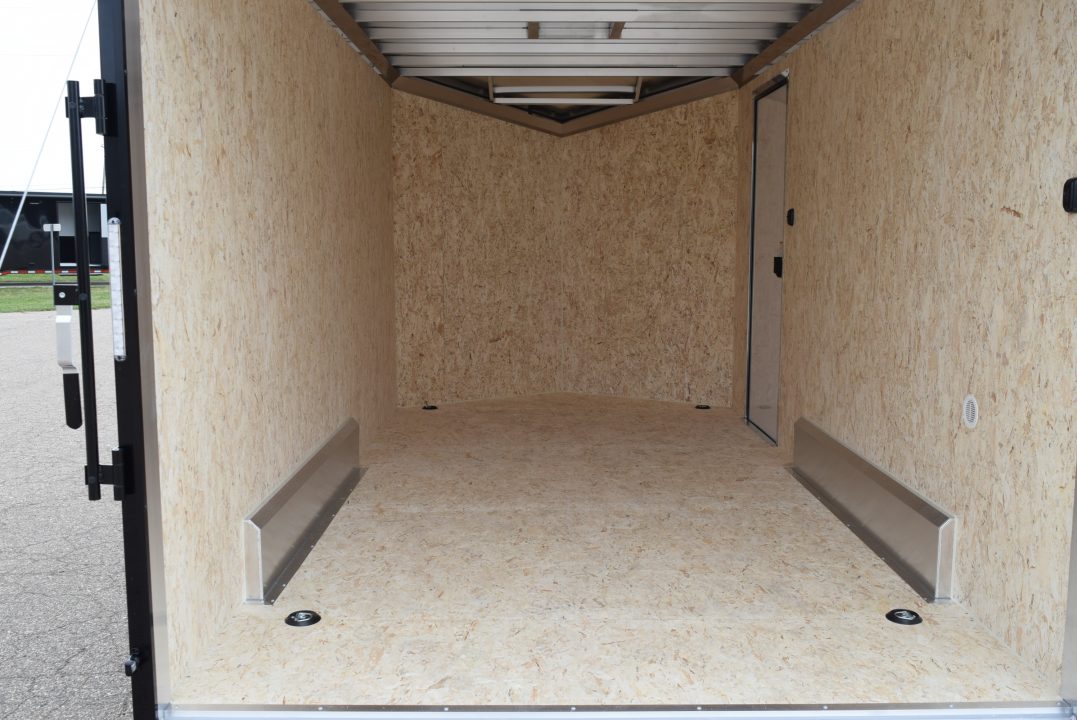 New ATC 7.5x14 STO 400 ALUMINUM CARGO TRAILER w/ BLACK TRIM PACKAGE