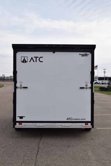 New ATC 7.5x14 STO 400 ALUMINUM CARGO TRAILER w/ BLACK TRIM PACKAGE