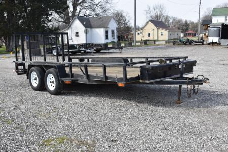 Used 2016 Lone Wolf Trailers 83X16 Utility Trailer