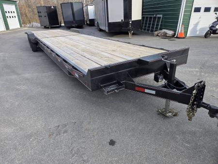 New 2025 All Pro 7x36 two car flat bed car traile new 14,000lb gvwr Car Hauler