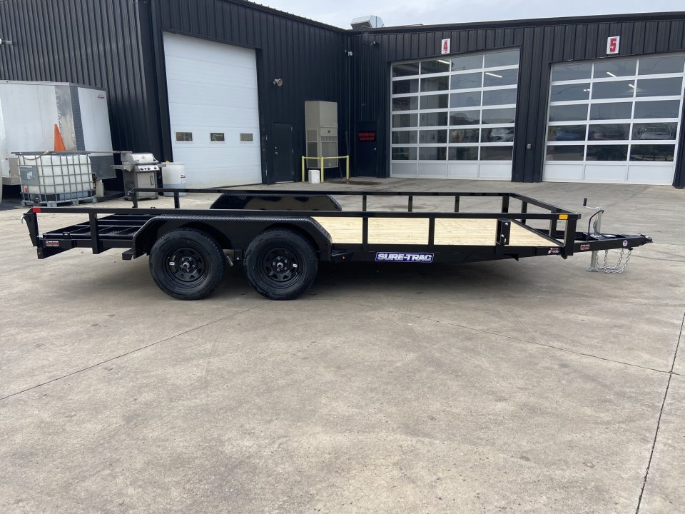 New Sure-Trac 7X16 TUBE TOP Utility Trailer