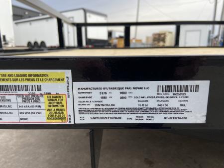 New Sure-Trac 7X16 TUBE TOP Utility Trailer