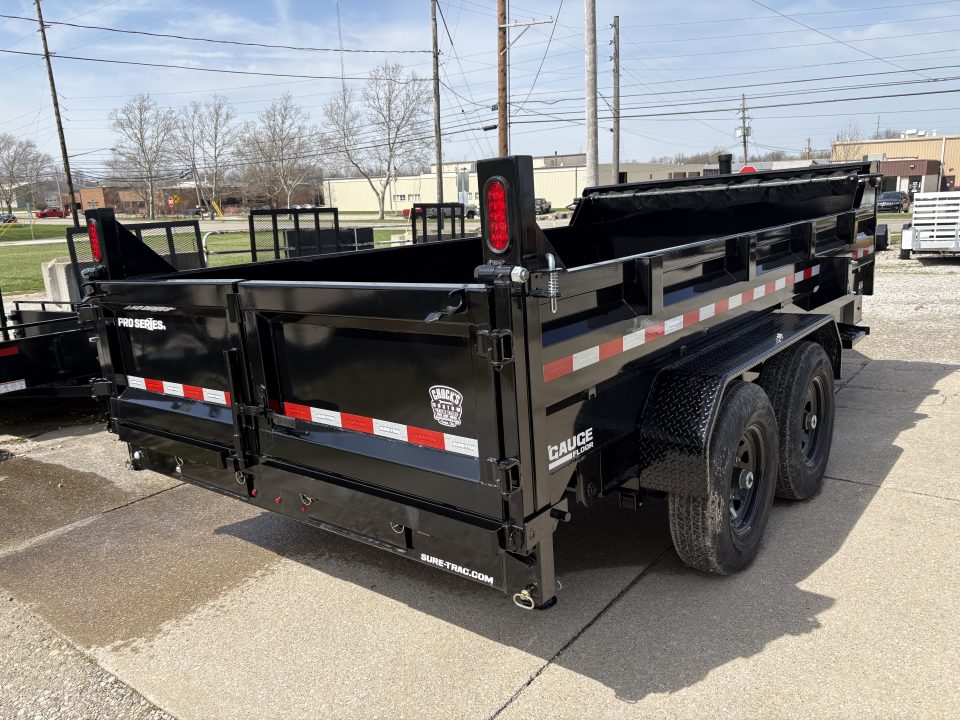 New 2026 Sure-Trac 7 X 14 Pro Series Telescopic Dump 15.4K W/HYDRAULIC JACK Dump Trailer
