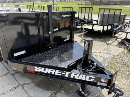 New 2026 Sure-Trac 7 X 14 Pro Series Telescopic Dump 15.4K W/HYDRAULIC JACK Dump Trailer