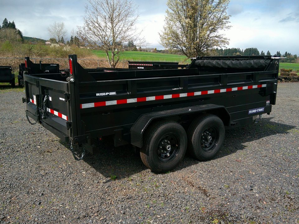 New 2025 Sure-Trac 7x14 14K Low Pro Dump Trailer